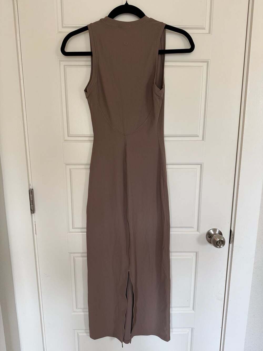 Lululemon All Aligned Ribbed Midi Dress, Taupe, XS - Picture 4 of 6
